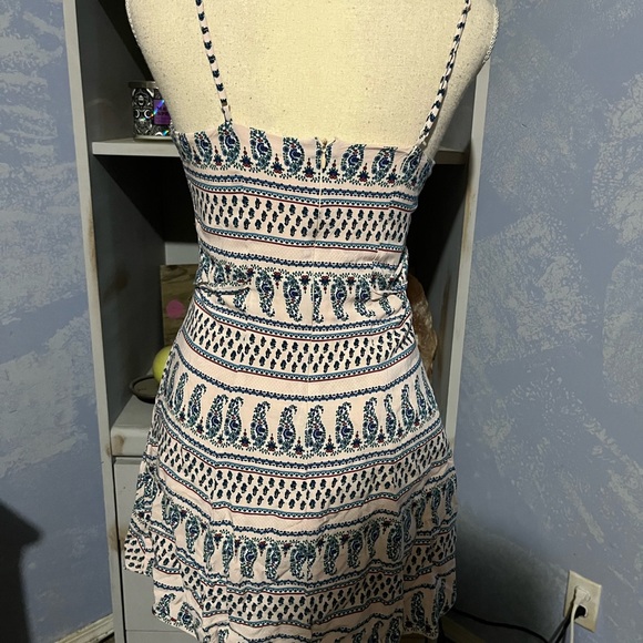 Everly mini dress spaghetti straps pink and blue size medium - Picture 5 of 11